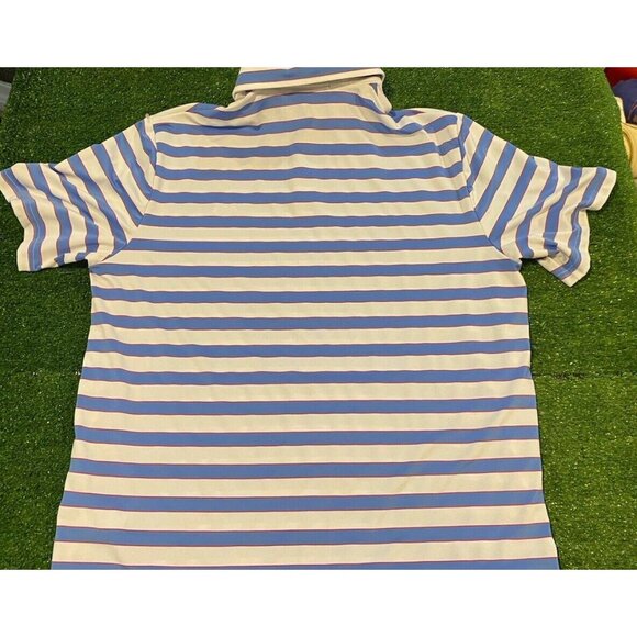 Ralph Lauren shirt mens large golf polo performance lightweight blue red white T - Picture 8 of 11